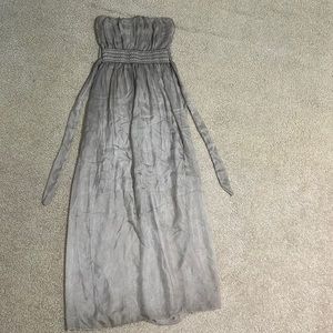long sheer flowy new collection italian dress
